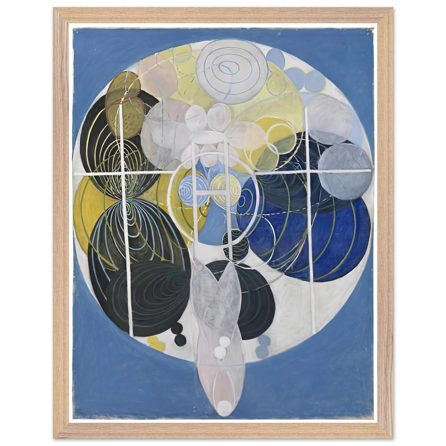 Hilma af Klint - THE LARGE FIGURE PAINTINGS NR 5 1907 Wall art - A3 (29.7 x 42  cm) - Fine Art Poster-canvas - -