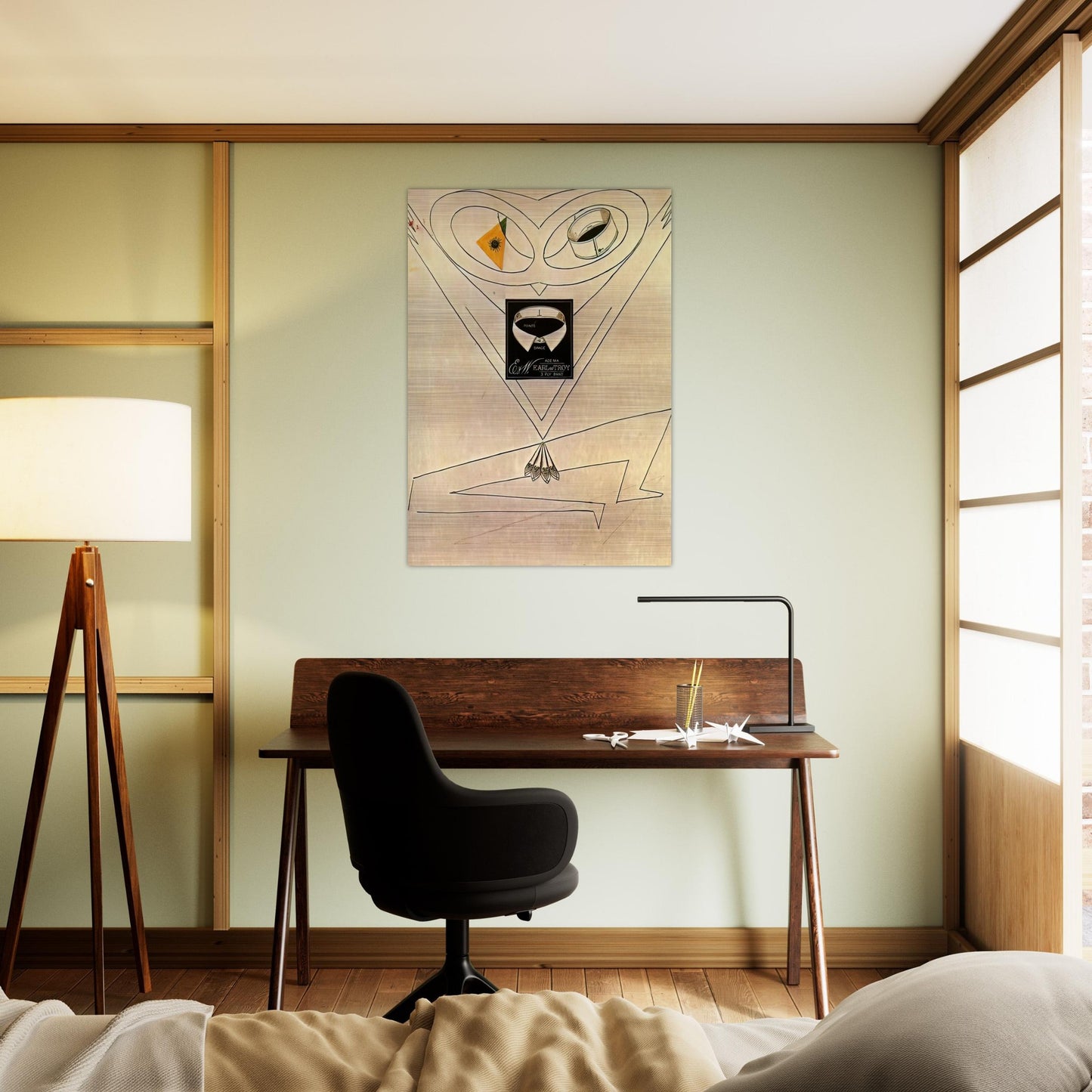 Dancing Owl - Max Ernst Brushed Aluminum Print - 70x100 cm / 28x40 inches | Max Ernst Aluminum Print | Max Ernst Prints