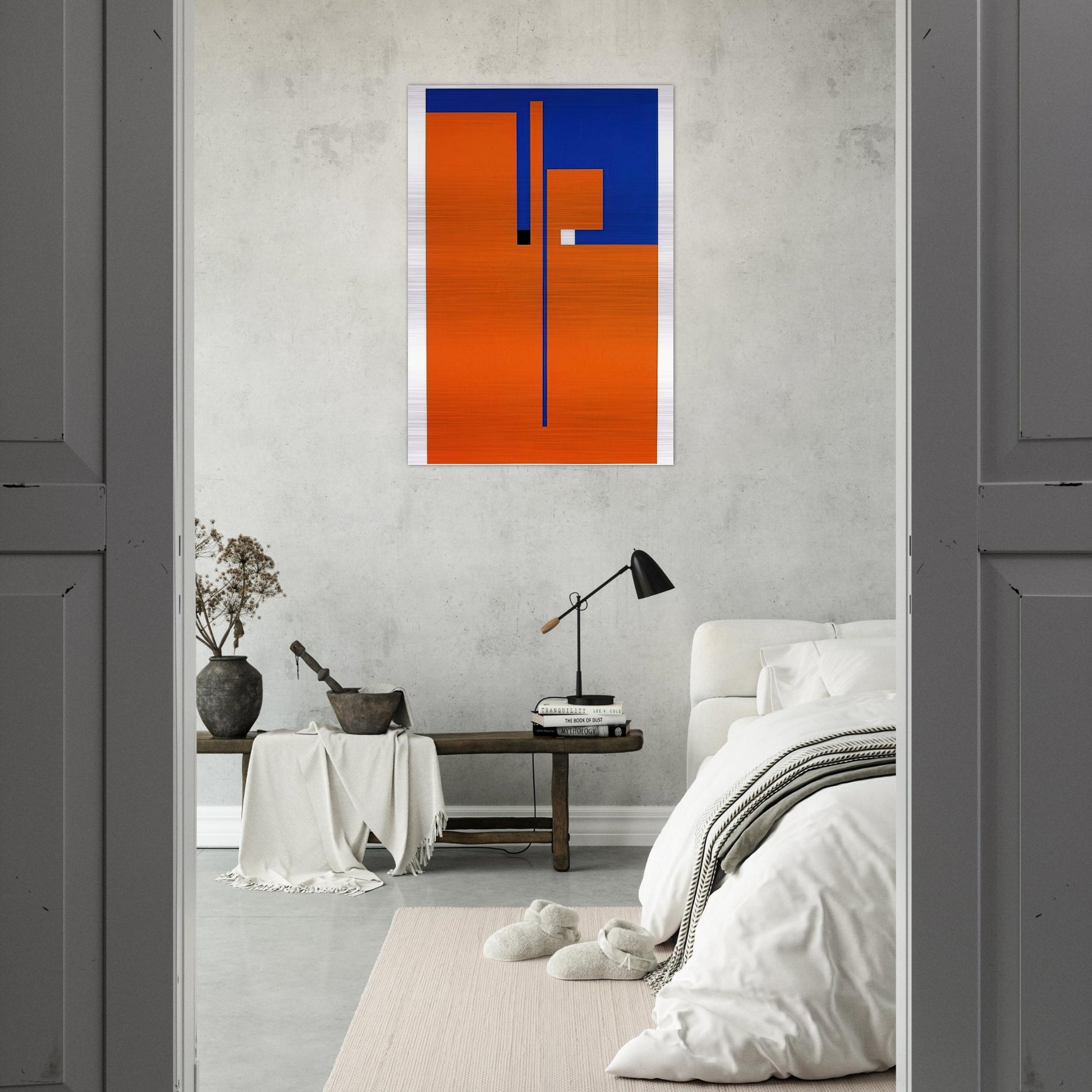 Tribute to Santomaso - Concretism - Bruno Munari Brushed Aluminum Print - 70x100 cm / 28x40 inches | Bruno Munari Aluminum Print | Bruno Munari Prints