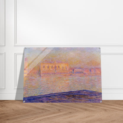 The Doges' Palace Seen from San Giorgio Maggiore - claude monet Acrylic Print - 70x100 cm / 28x40″ inches | claude monet Wall Art | claude monet Prints
