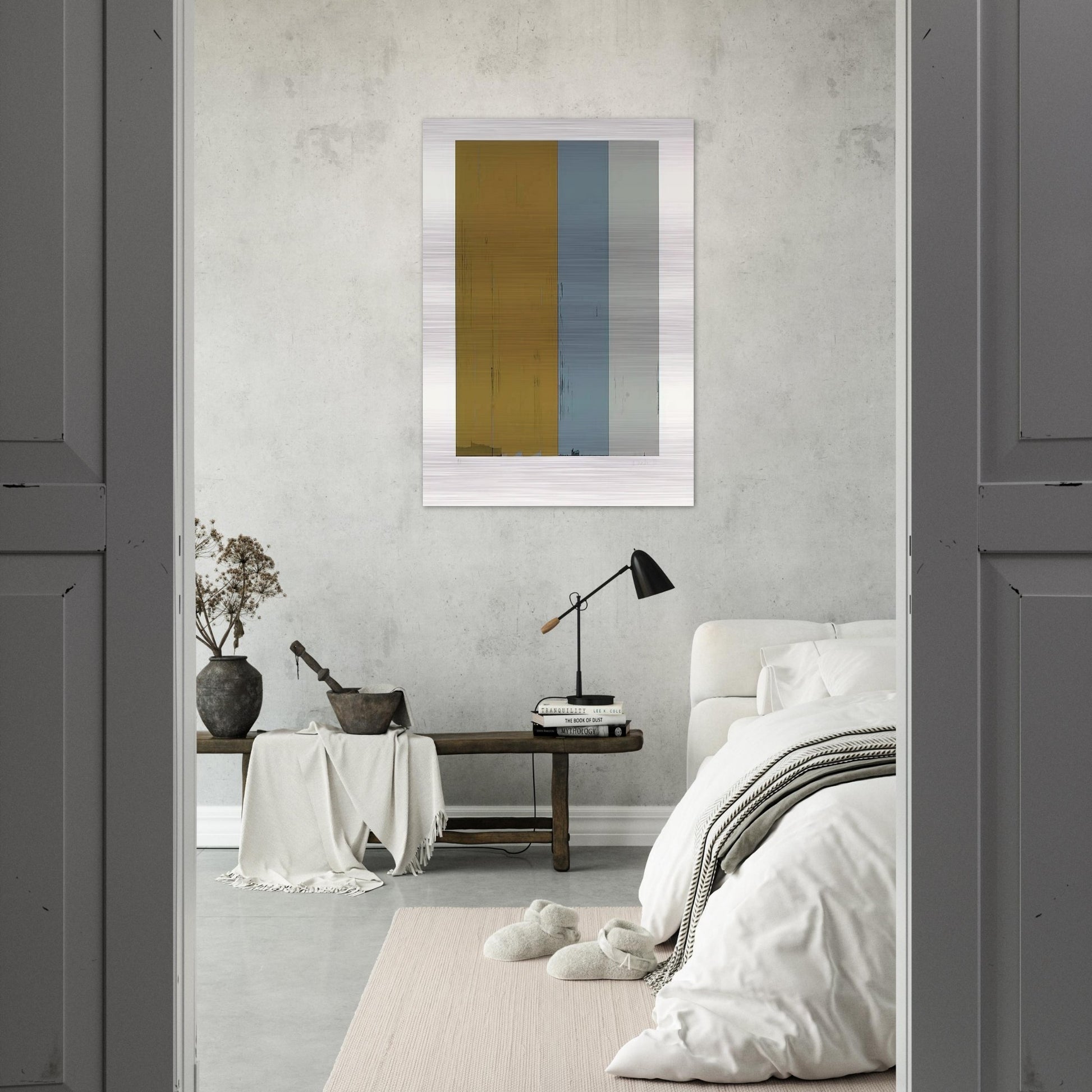 Untitled Lewison 24-5 - Color Field Painting - Brice Marden Brushed Aluminum Print - 70x100 cm / 28x40 inches | Brice Marden Aluminum Print | Brice Marden Prints