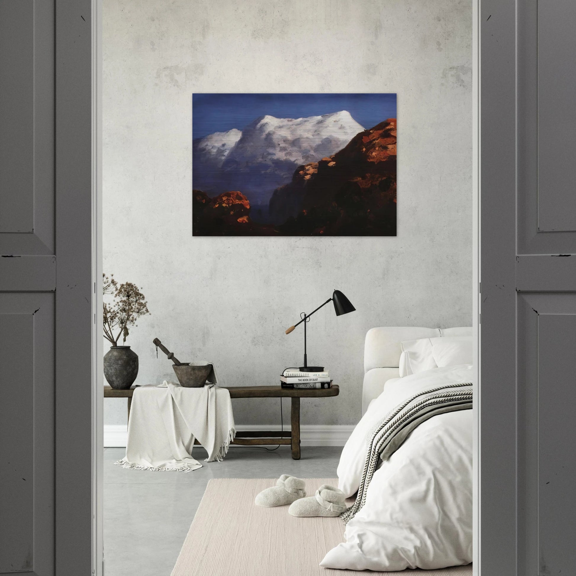 Mountains - Arkhyp Kuindzhi Brushed Aluminum Print - 70x100 cm / 28x40 inches | Arkhyp Kuindzhi Aluminum Print | Arkhyp Kuindzhi Prints