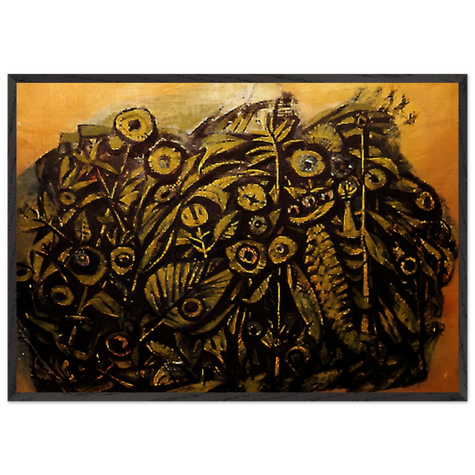 Untitled - 1945 N1 - Edward Corbett 70x100 cm / 28x40 inches Framed Art Print – Black Wooden Frame