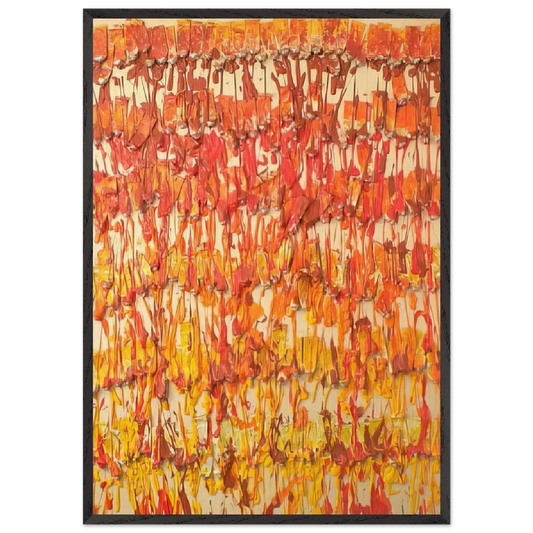 Dirty Painting - 1989 - Arman 70x100 cm / 28x40 inches Framed Art Print – Black Wooden Frame