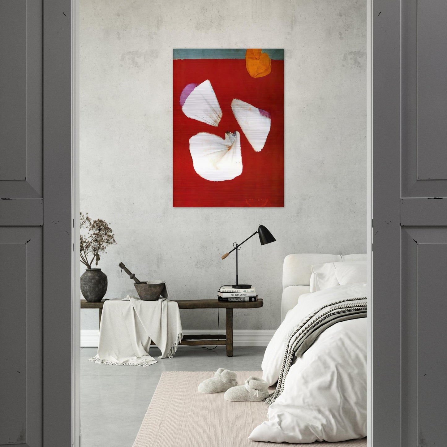 Shells and Flowers - Max Ernst Brushed Aluminum Print - 70x100 cm / 28x40 inches | Max Ernst Aluminum Print | Max Ernst Prints