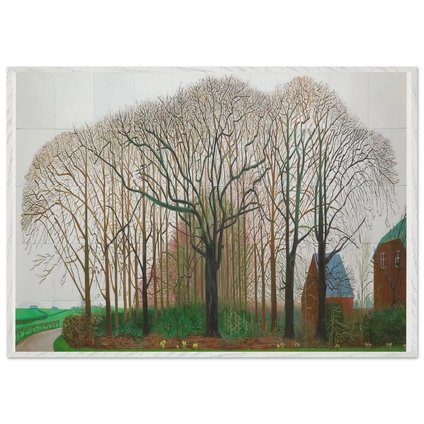 David Hockney - David Hockney Wall art - 40x50 cm / 16x20 Inches - Premium Wooden Framed Poster With Fine Art Paper - Black frame