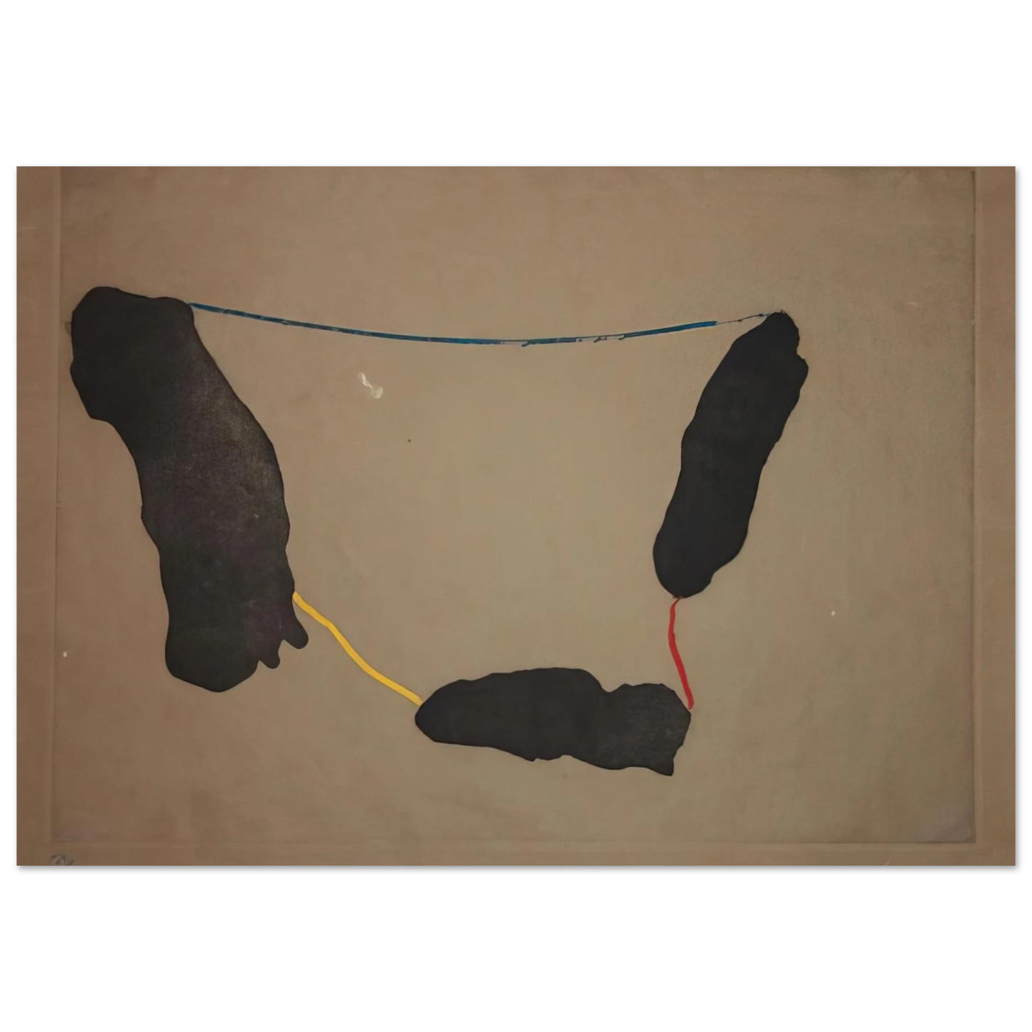 Helen Frankenthaler - Connected By Joy - 1973 Wall art - 13x18 cm / 5x7 inches - Fine Art Poster-canvas - -