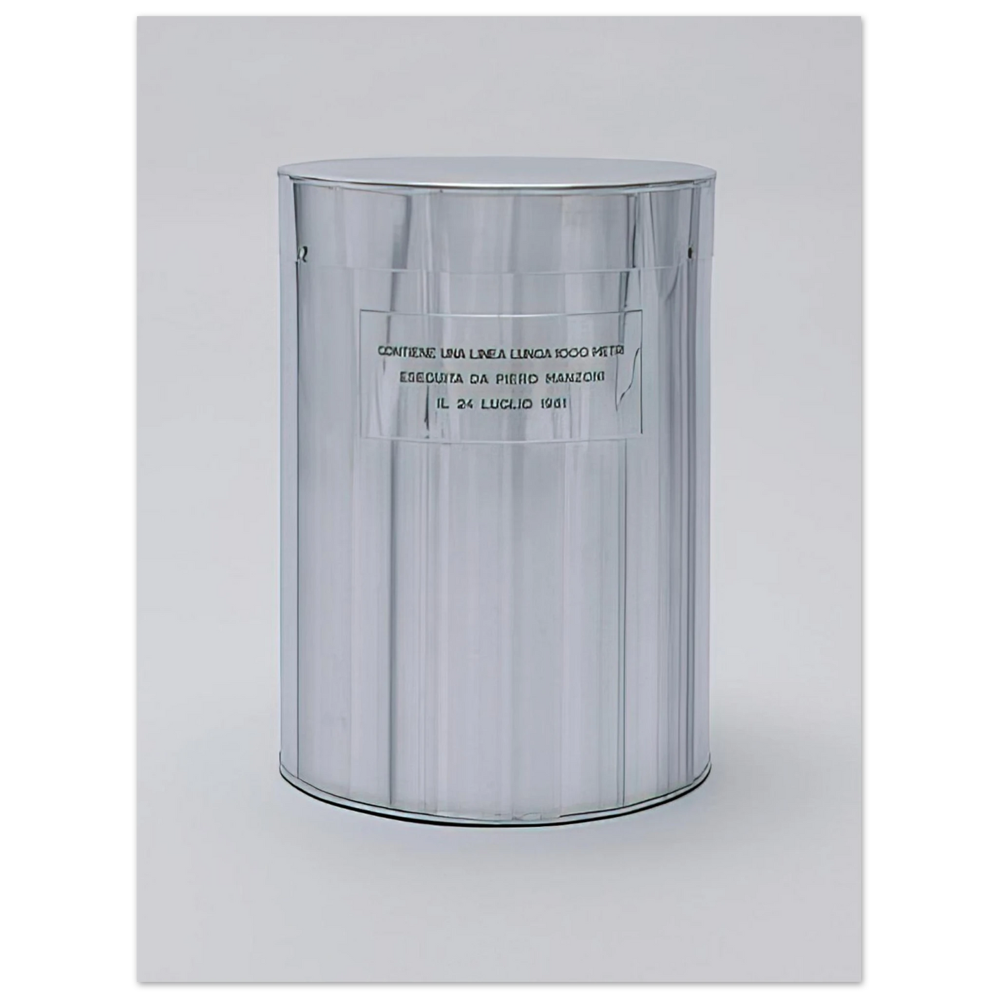 Piero Manzoni - Line 1000 Meters Long - 1961  75x100 cm / 30x40inches Fine Art Poster