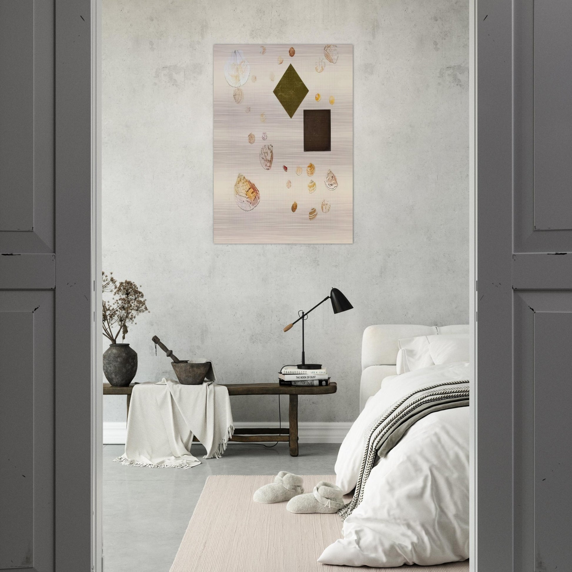 Homan-Ji III - 1995 - Jennifer Bartlett Brushed Aluminum Print - 70x100 cm / 28x40 inches | Jennifer Bartlett Aluminum Print | Jennifer Bartlett Prints