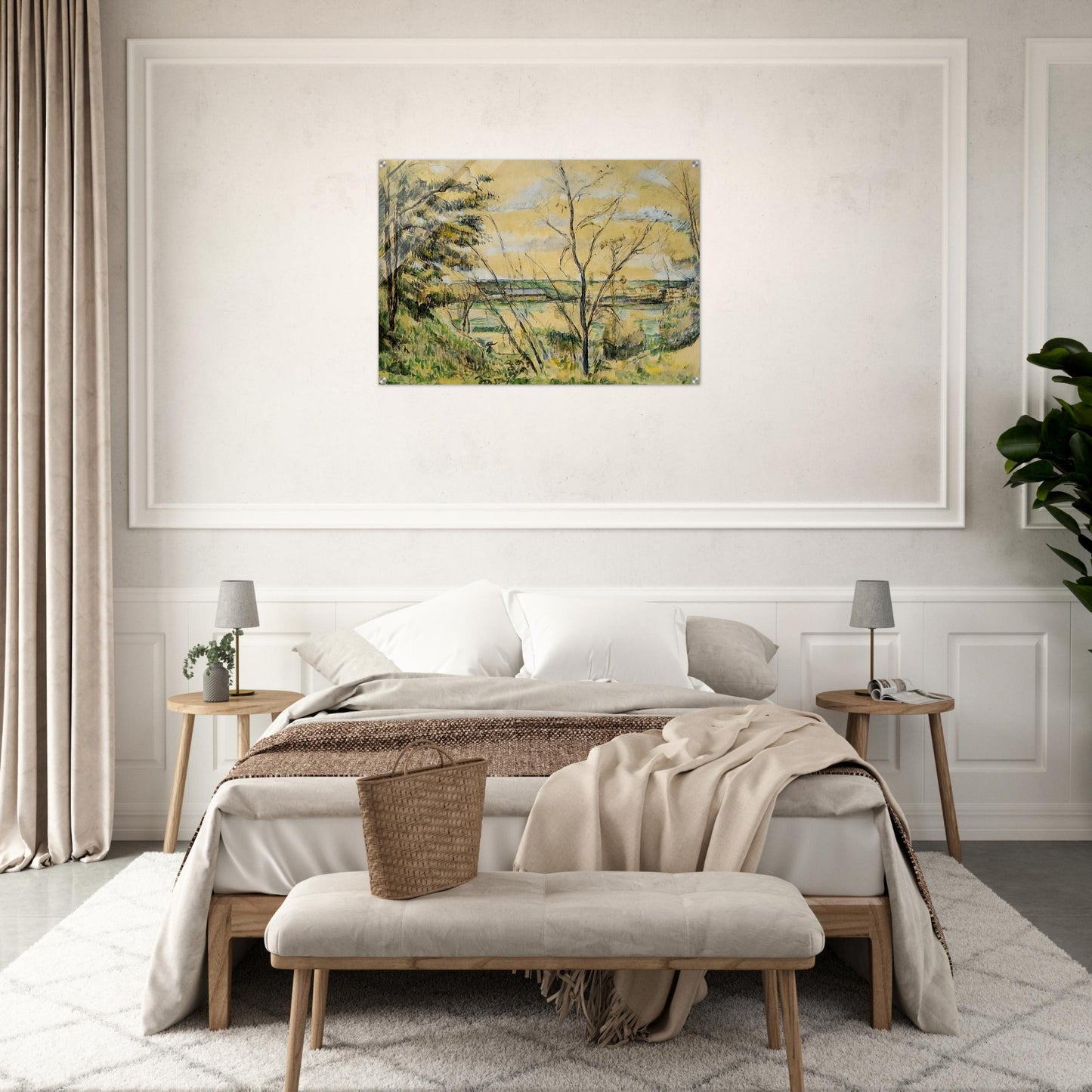 The Oise Valley - Paul Cézanne Acrylic Print - 70x100 cm / 28x40″ inches