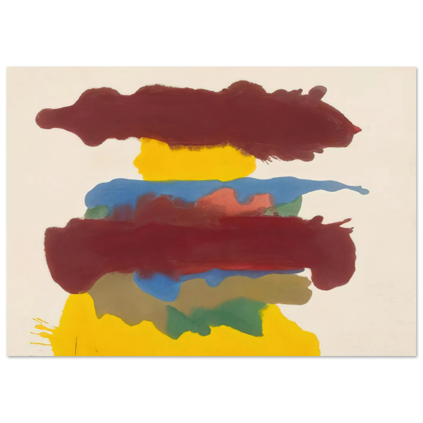 Helen Frankenthaler - Weather Change - 1963 Wall art - 21x29.7 cm / 8x12" - Fine Art Poster-canvas - -