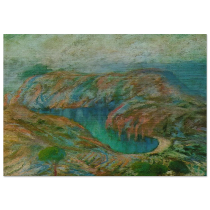 CALANQUE JONCULS CADAQUES - Salvador Dali Brushed Aluminum Print - 70x100 cm / 28x40 inches | Salvador Dali Aluminum Print | Salvador Dali Prints