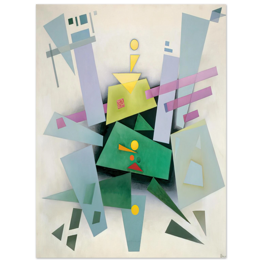 Rudolf Bauer - INVENTION COMPOSITION 31 1933  75x100 cm / 30x40inches Fine Art Poster