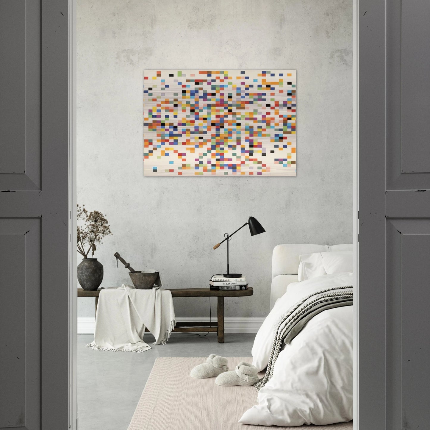 Spectrum Colors Arranged by Chance II - Ellsworth Kelly Brushed Aluminum Print - 70x100 cm / 28x40 inches | Ellsworth Kelly Aluminum Print | Ellsworth Kelly Prints