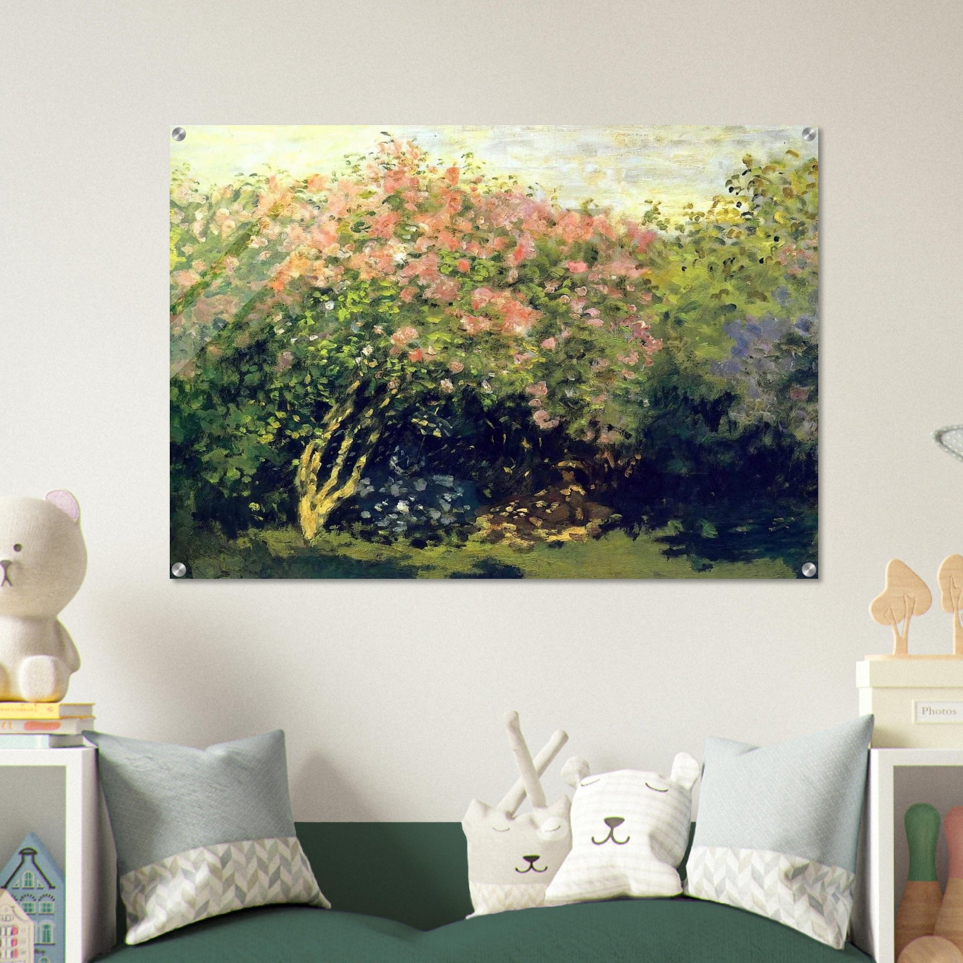 Lilacs in the Sun - claude monet Acrylic Print - 70x100 cm / 28x40″ inches