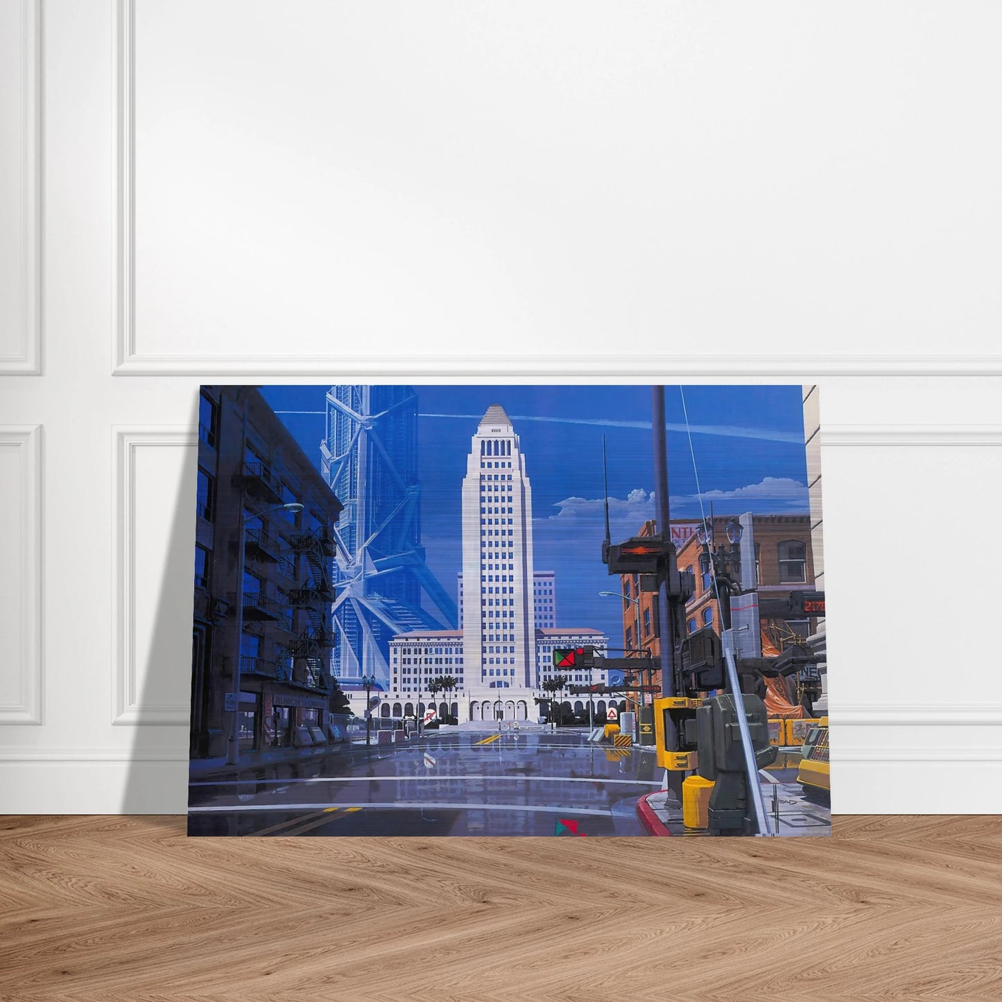 Syd Mead - Syd Mead Brushed Aluminum Print - 70x100 cm / 28x40 inches | Syd Mead Aluminum Print | Syd Mead Prints