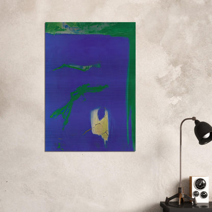 AZUL 1994 - Esteban Vicente Brushed Aluminum Print - 70x100 cm / 28x40 inches | Esteban Vicente Aluminum Print | Esteban Vicente Prints