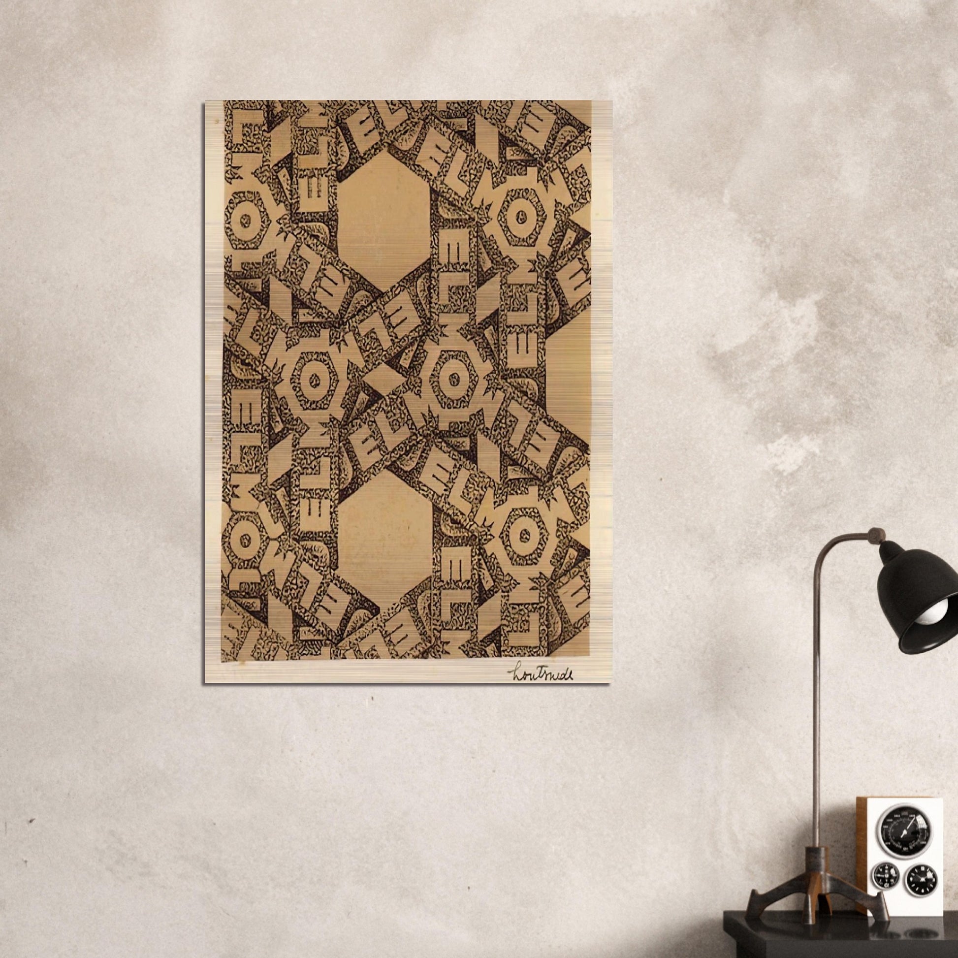ESCHER (21) - MC Escher Brushed Aluminum Print - 70x100 cm / 28x40 inches | MC Escher Aluminum Print | MC Escher Prints