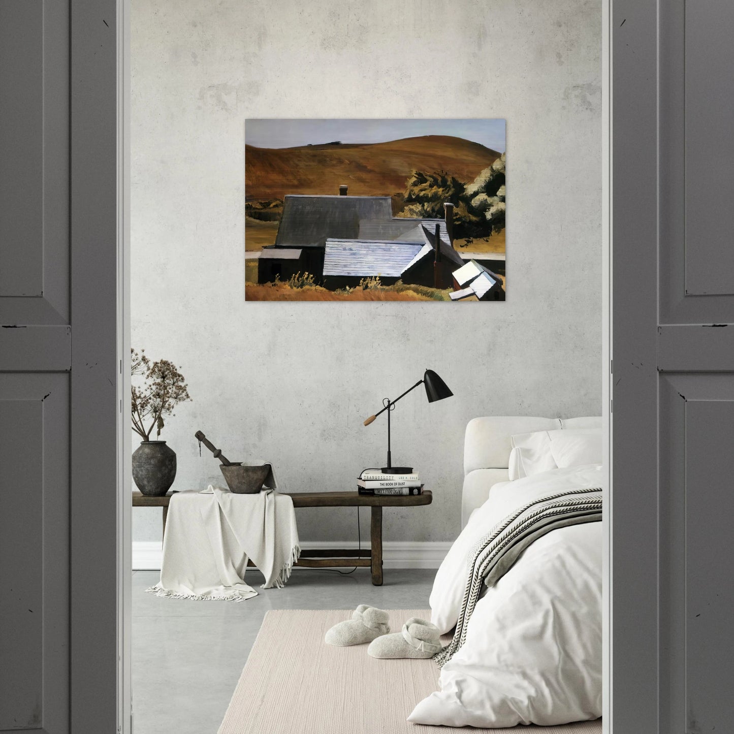 Burly Cobb s House, South Truro - Edward Hopper Brushed Aluminum Print - 70x100 cm / 28x40 inches | Edward Hopper Aluminum Print | Edward Hopper Prints