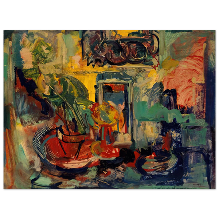 Hans Hofmann - Still Life Interior  75x100 cm / 30x40inches Fine Art Poster