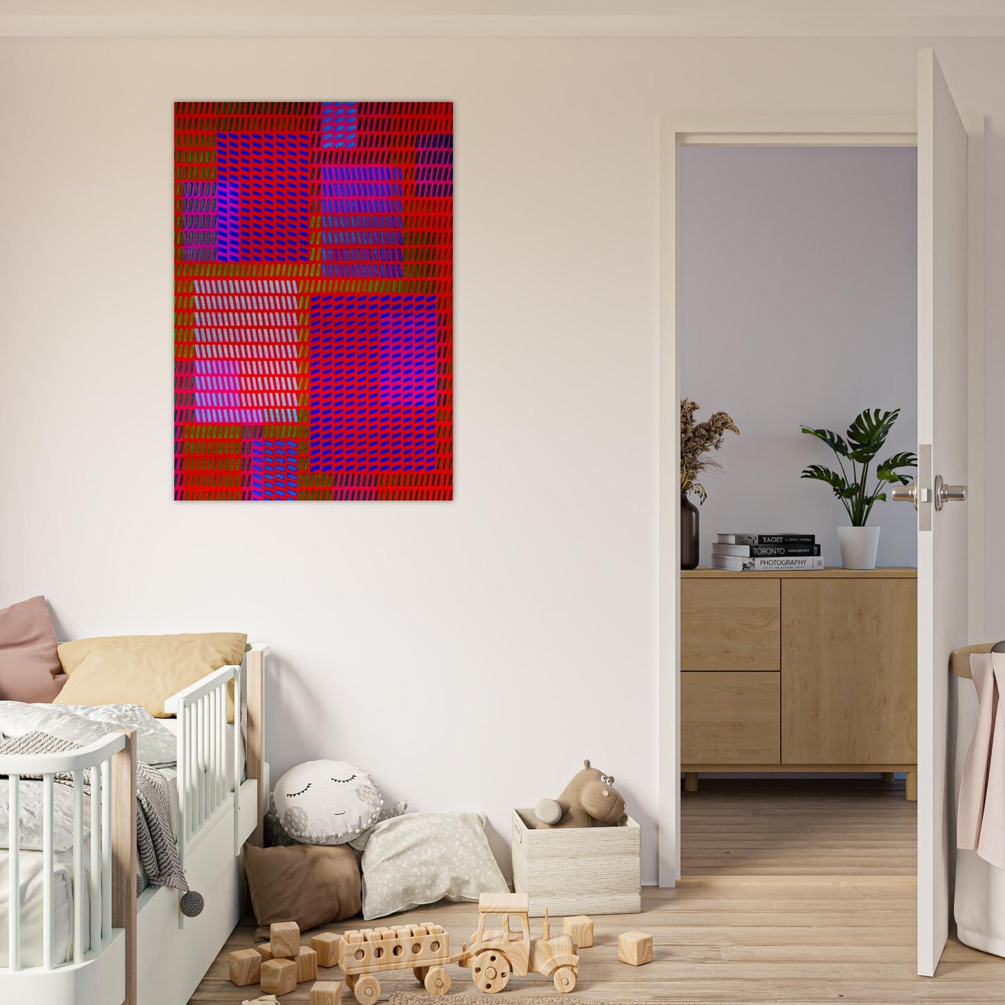 Keiho C1 - 1963 - Victor Vasarely Brushed Aluminum Print - 70x100 cm / 28x40 inches | Victor Vasarely Aluminum Print | Victor Vasarely Prints