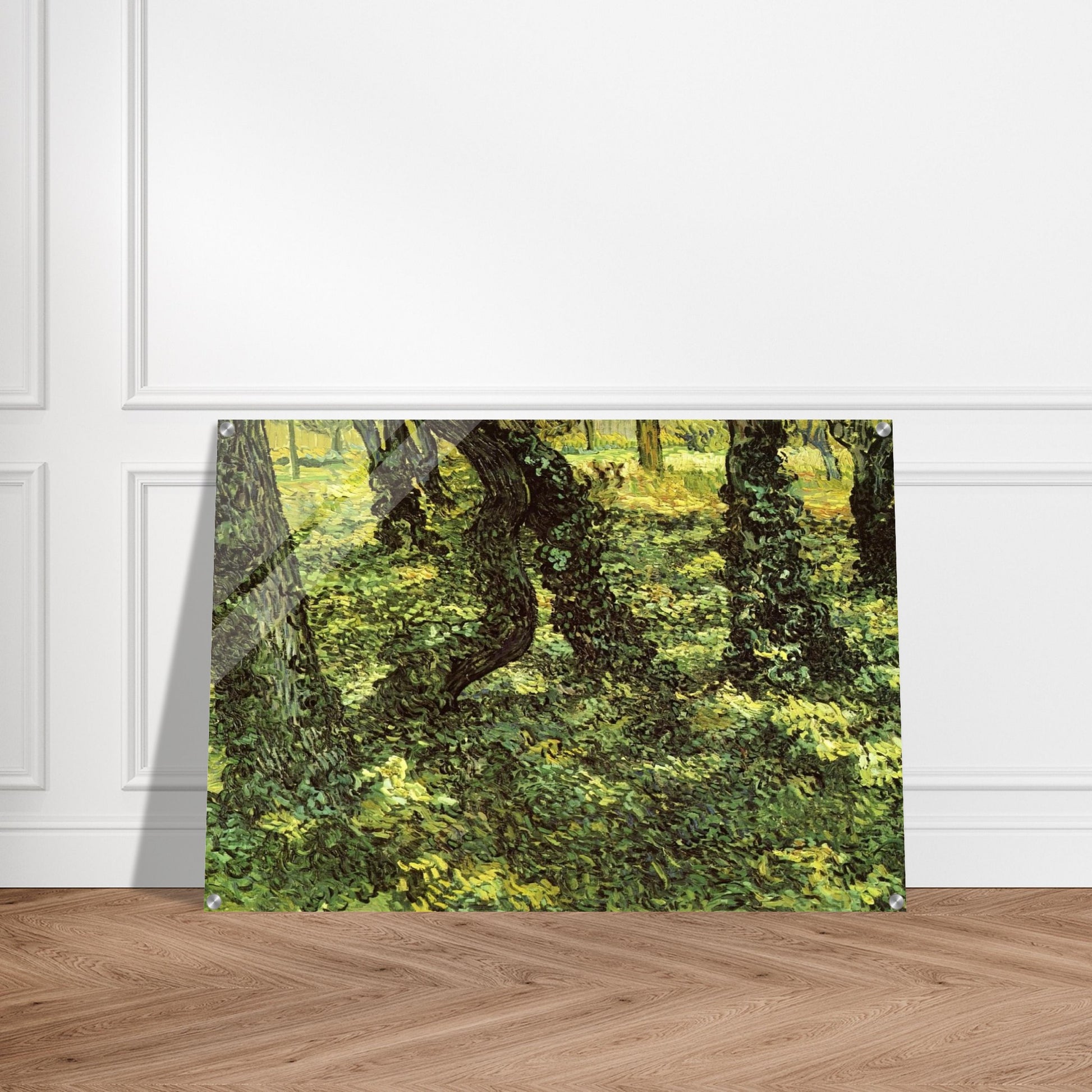 Trunks of Trees with Ivy - Vincent van Gogh Acrylic Print - 70x100 cm / 28x40″ inches | Vincent van Gogh Wall Art | Vincent van Gogh Prints