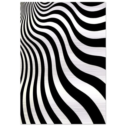 INTAKE 1964 - Bridget Riley Brushed Aluminum Print - 70x100 cm / 28x40 inches | Bridget Riley Aluminum Print | Bridget Riley Prints