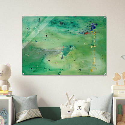 A Green Thought in a Green Shade, 1981- - Helen Frankenthaler Acrylic Print - 70x100 cm / 28x40″ inches