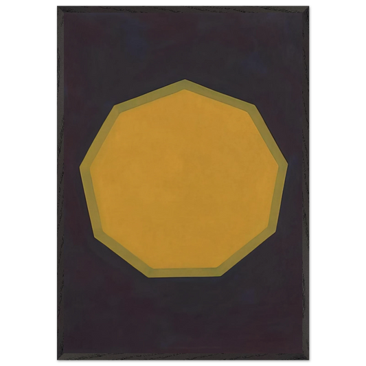 Nine-Sided Figure - Sol LeWitt 70x100 cm / 28x40 inches Framed Art Print – Black Wooden Frame