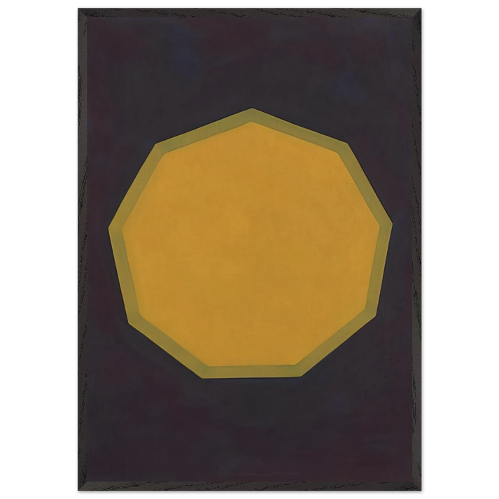 Nine-Sided Figure - Sol LeWitt 70x100 cm / 28x40 inches Framed Art Print – Black Wooden Frame