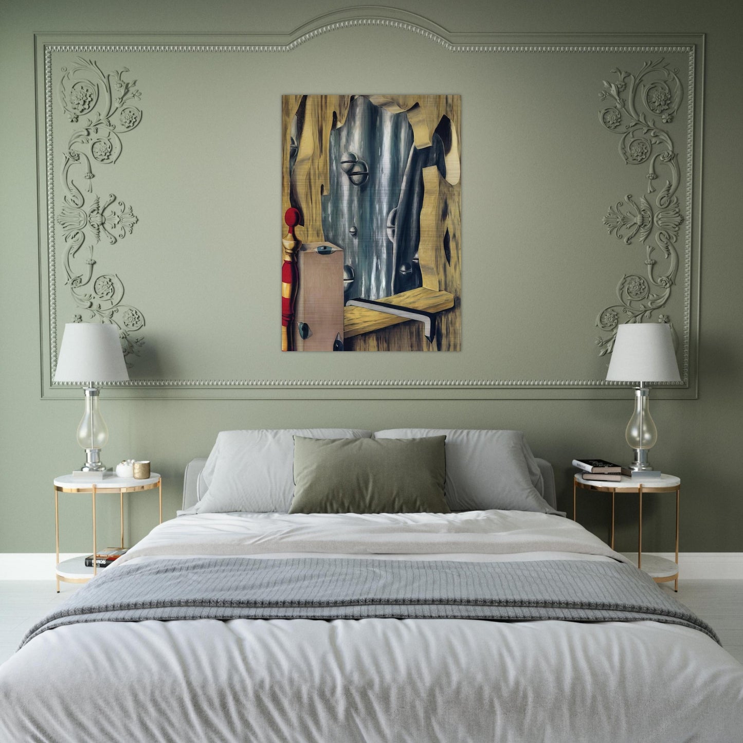 THE SILVER GAP 1926 - Rene Magritte Brushed Aluminum Print - 70x100 cm / 28x40 inches | Rene Magritte Aluminum Print | Rene Magritte Prints