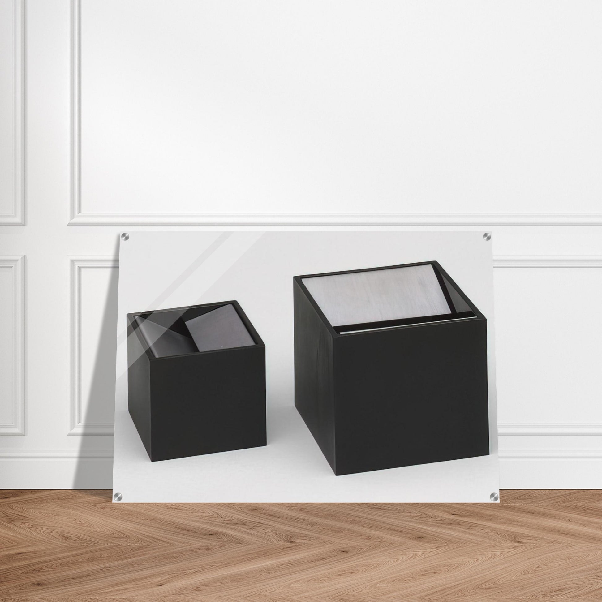 Cubo Ashtray design - 1957 - Bruno Munari Acrylic Print - 70x100 cm / 28x40″ inches