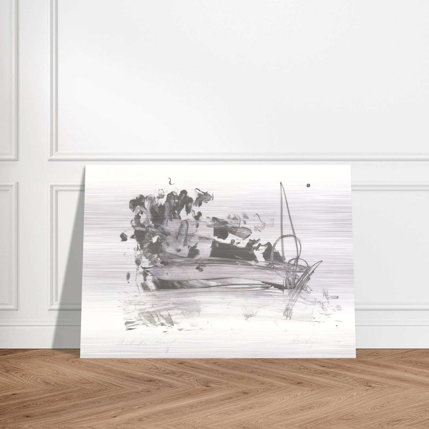 The Hero Leaves His Ship - Grace Hartigan Brushed Aluminum Print - 70x100 cm / 28x40 inches | Grace Hartigan Aluminum Print | Grace Hartigan Prints