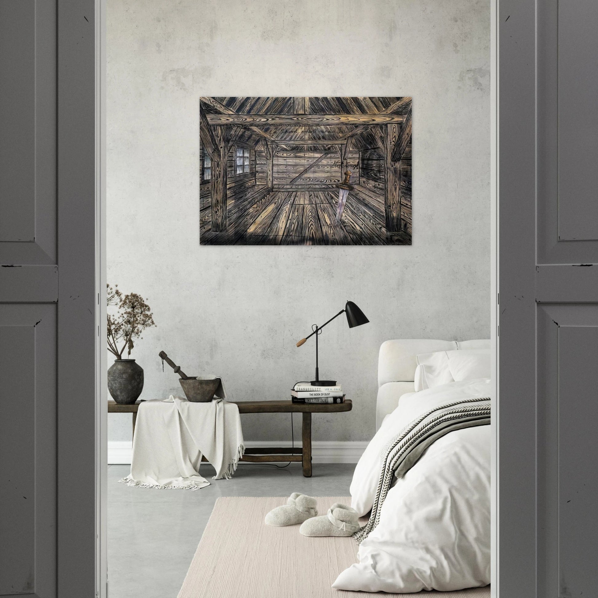 NOTHUNG 1973 - Anselm Kiefer Brushed Aluminum Print - 70x100 cm / 28x40 inches | Anselm Kiefer Aluminum Print | Anselm Kiefer Prints
