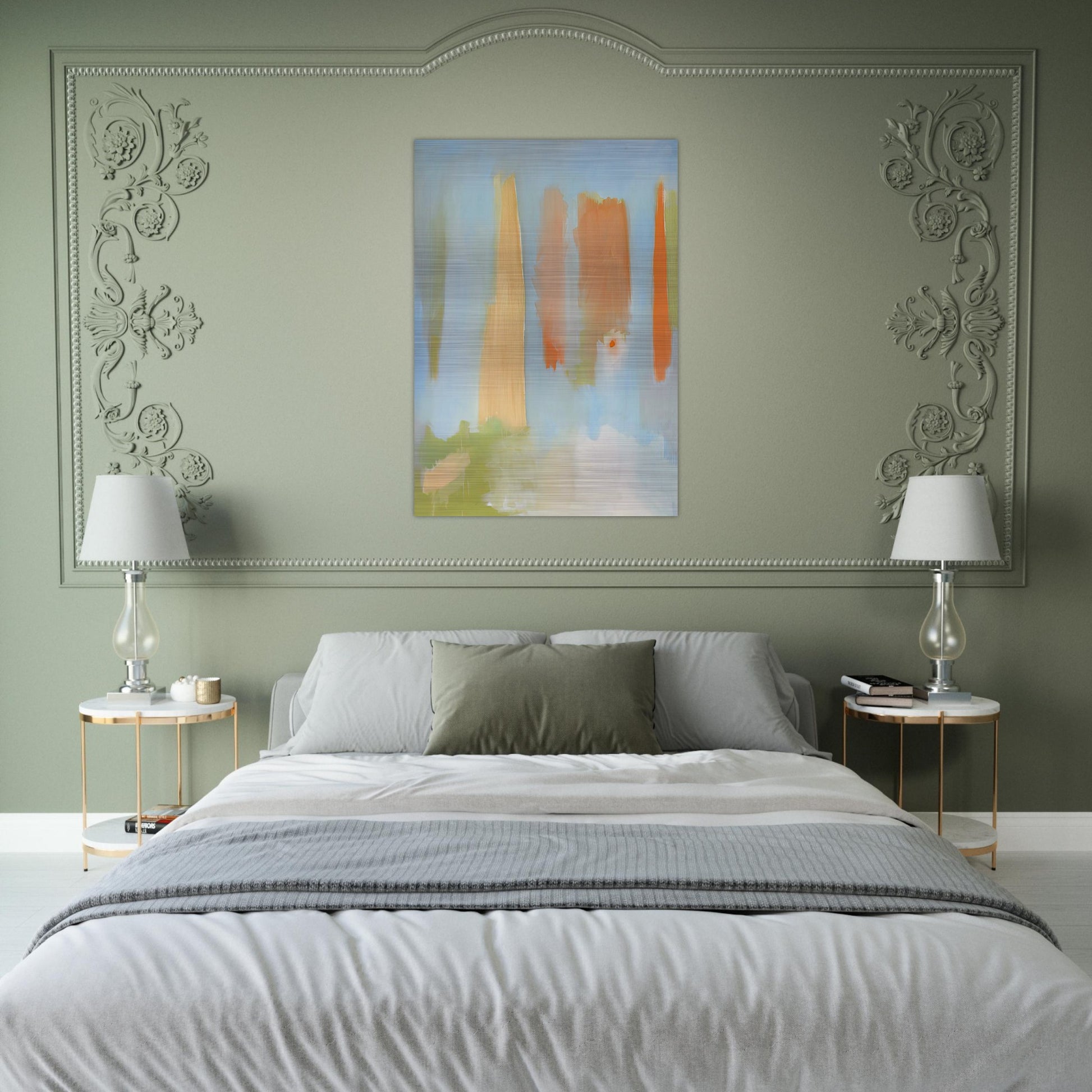 PRIMAVERA 1997 - Esteban Vicente Brushed Aluminum Print - 70x100 cm / 28x40 inches | Esteban Vicente Aluminum Print | Esteban Vicente Prints