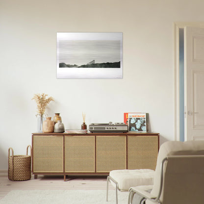 HOLLYWOOD 1969 - Edward Ruscha Brushed Aluminum Print - 70x100 cm / 28x40 inches | Edward Ruscha Aluminum Print | Edward Ruscha Prints