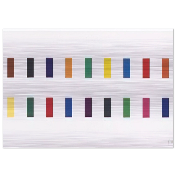 18 Colors  Cincinnati  - Ellsworth Kelly Brushed Aluminum Print - 70x100 cm / 28x40 inches | Ellsworth Kelly Aluminum Print | Ellsworth Kelly Prints