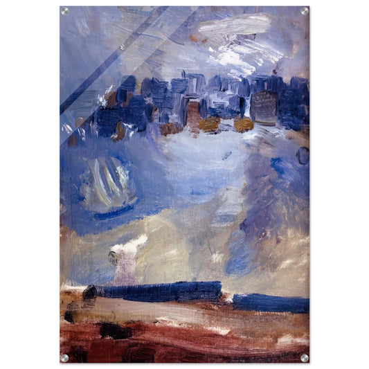 Wehawken Sequence - Abstract Art, Expressionism - John Marin Acrylic Print - 70x100 cm / 28x40″ inches | John Marin Wall Art | John Marin Prints