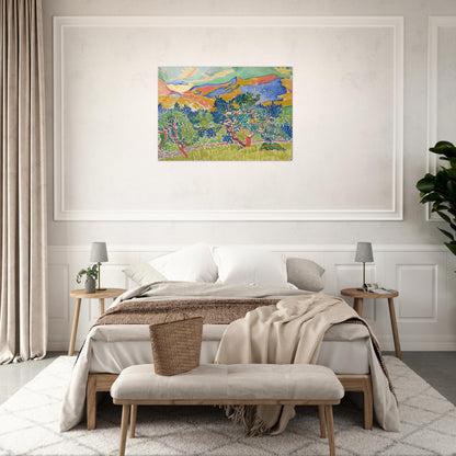 MOUNTAINS AT COLLIOURE 1905 - Andre Derain Acrylic Print - 70x100 cm / 28x40″ inches | Andre Derain Wall Art | Andre Derain Prints
