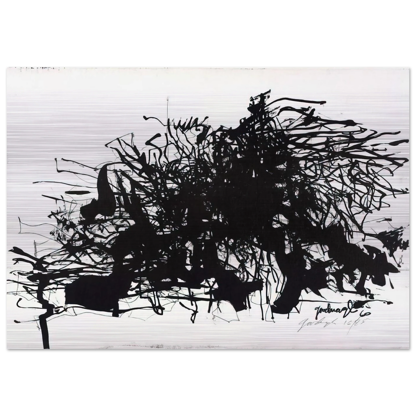 Nomads - 1960 - Robert Goodnough Brushed Aluminum Print - 70x100 cm / 28x40 inches | Robert Goodnough Aluminum Print | Robert Goodnough Prints