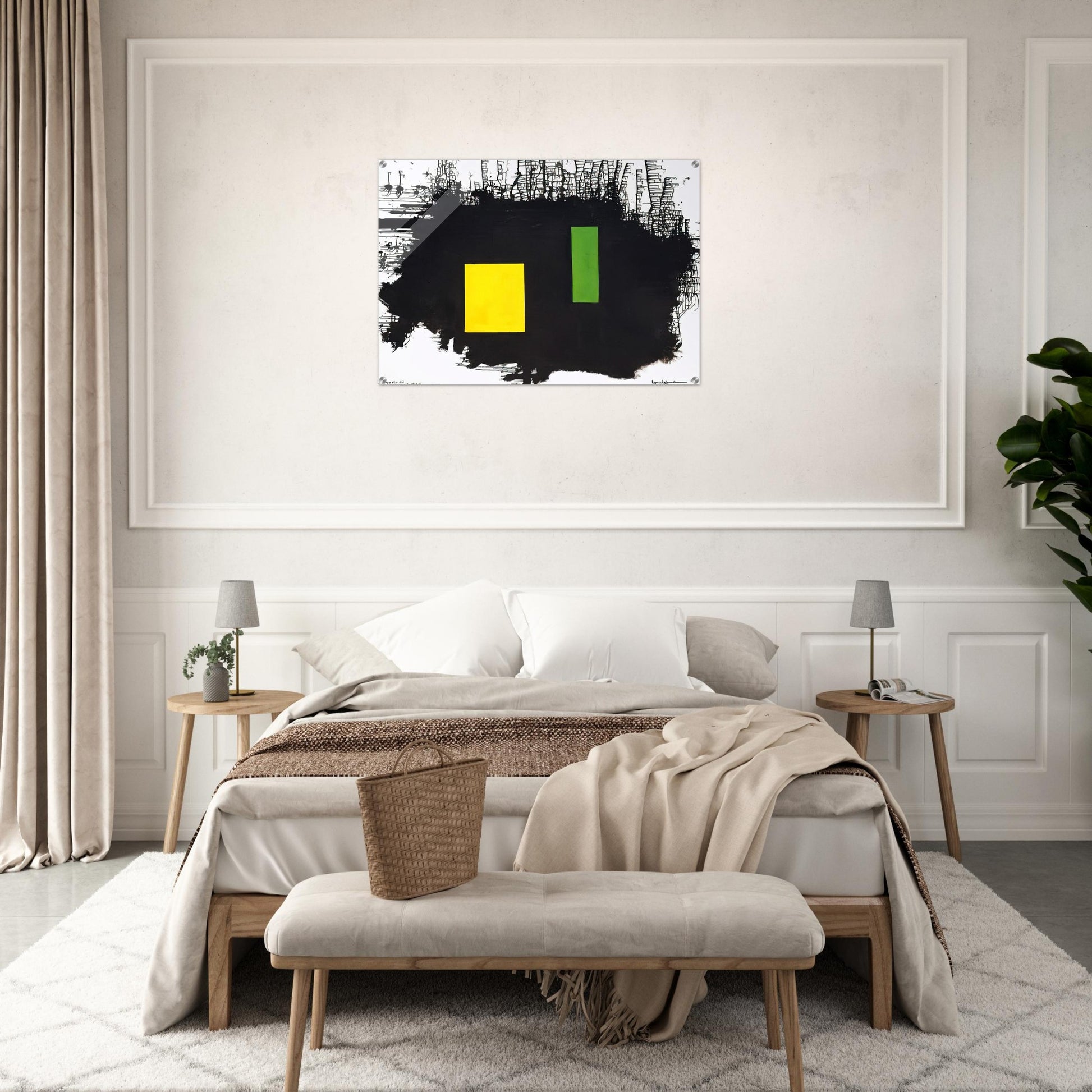 To J.F.K. - A Thousand Roots Did Die With Thee - Hans Hofmann Acrylic Print - 70x100 cm / 28x40″ inches | Hans Hofmann Wall Art | Hans Hofmann Prints