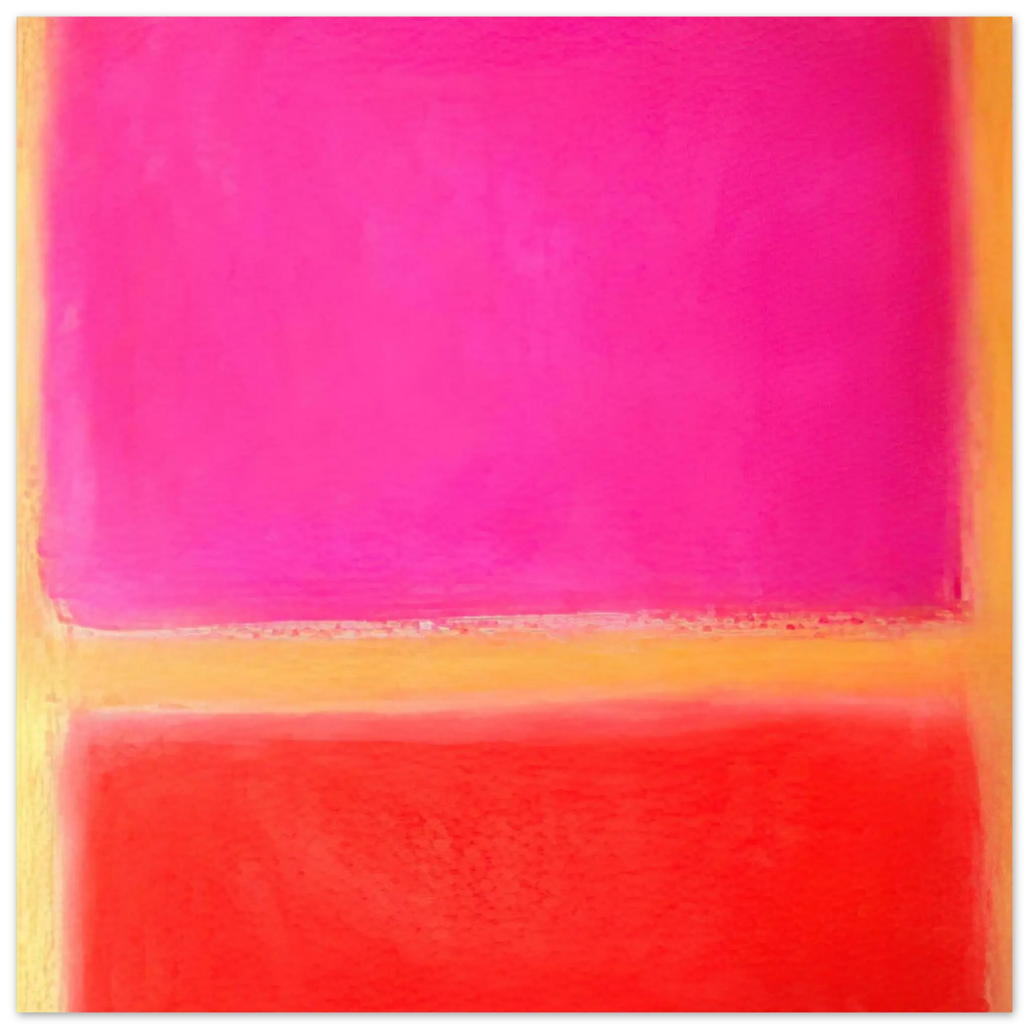 Helen Frankenthaler - Untitled - Color Field Painting Wall art - 70x70 cm / 28x28 inches - Premium Wooden Framed Poster With Fine Art Paper - Black frame