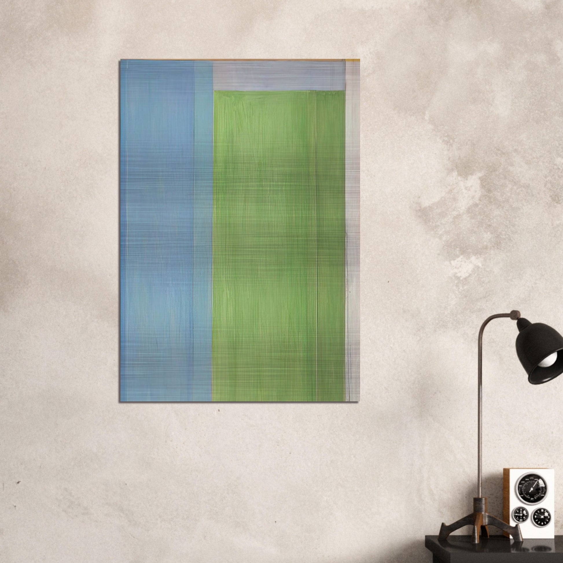 Ocean Park #45 - Richard Diebenkorn Brushed Aluminum Print - 70x100 cm / 28x40 inches | Richard Diebenkorn Aluminum Print | Richard Diebenkorn Prints