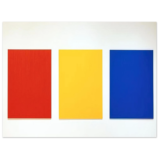 Ellsworth Kelly - Red Yellow Blue III  75x100 cm / 30x40inches Fine Art Poster