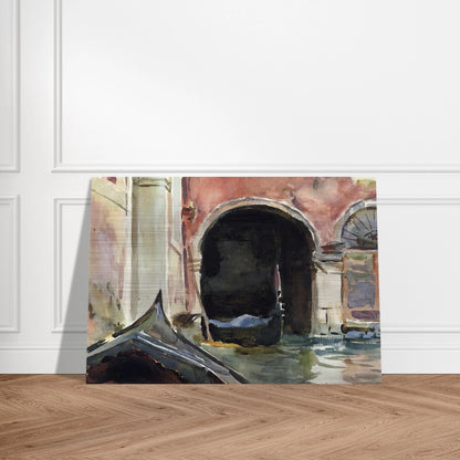 Venetian Canal - John Singer Sargent Brushed Aluminum Print - 70x100 cm / 28x40 inches | John Singer Sargent Aluminum Print | John Singer Sargent Prints