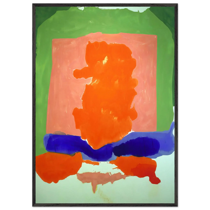 Helen Frankenthaler - Small s Paradise - 1964 Wall art - 13x18 cm / 5x7 Inches - Premium Wooden Framed Poster With Fine Art Paper - White frame