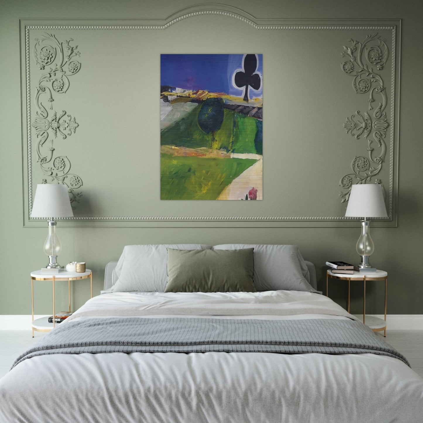 Landscape with Figure - Richard Diebenkorn Brushed Aluminum Print - 70x100 cm / 28x40 inches | Richard Diebenkorn Aluminum Print | Richard Diebenkorn Prints