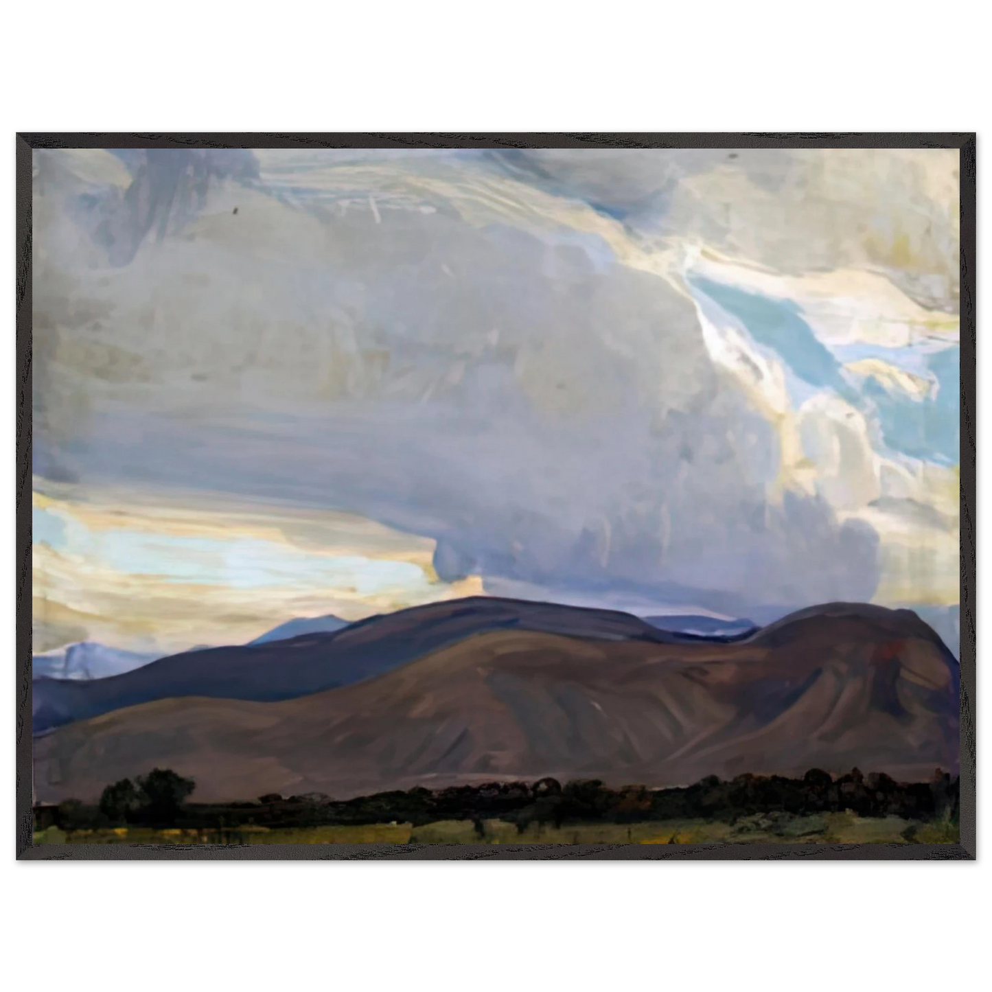 Maynard Dixon - STORM FROM THE SIERRA 1937 Wall art - 21x29.7 cm / 8x12" - Fine Art Poster-canvas - -