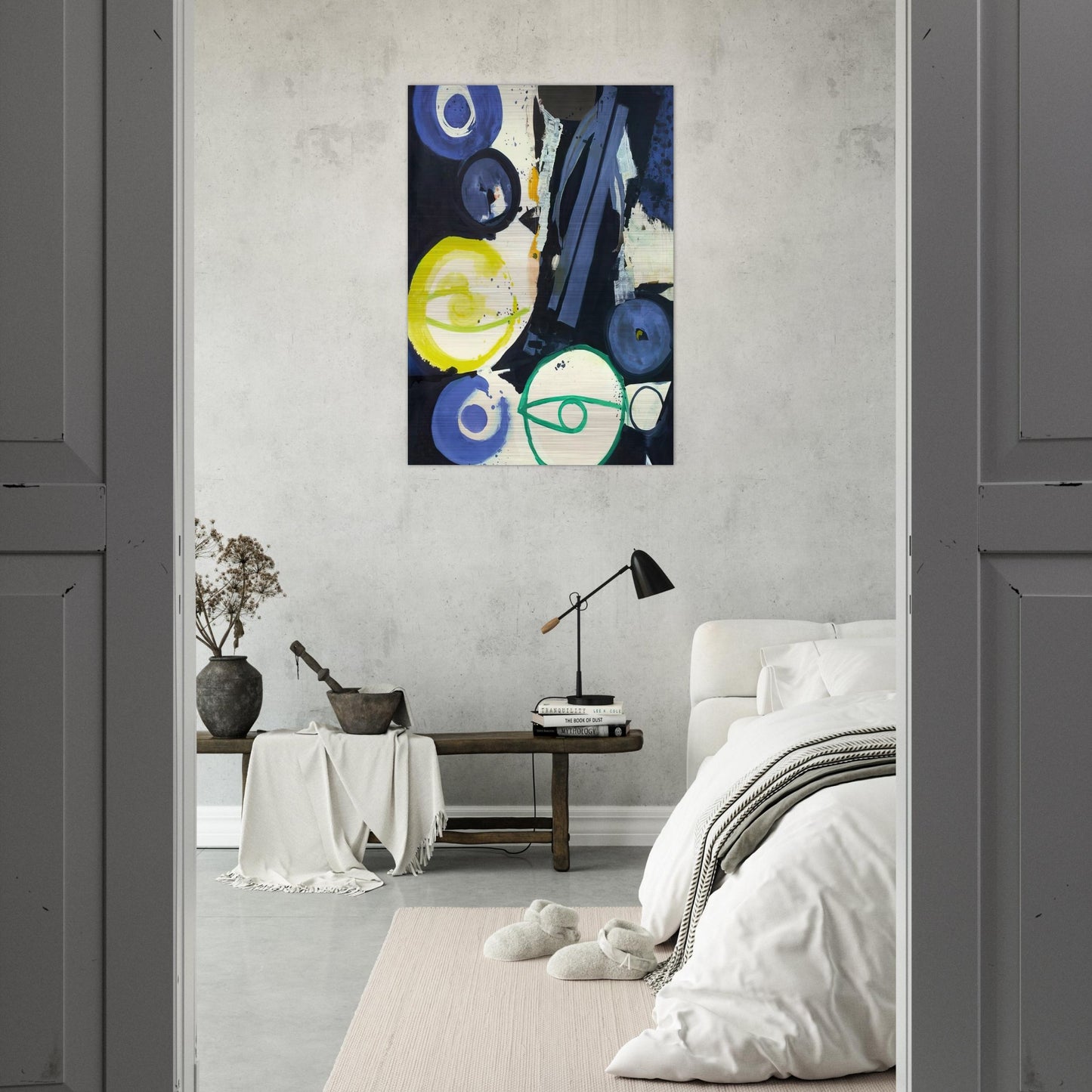 Orakel - 1964 - Ernst Wilhelm Nay Brushed Aluminum Print - 70x100 cm / 28x40 inches | Ernst Wilhelm Nay Aluminum Print | Ernst Wilhelm Nay Prints