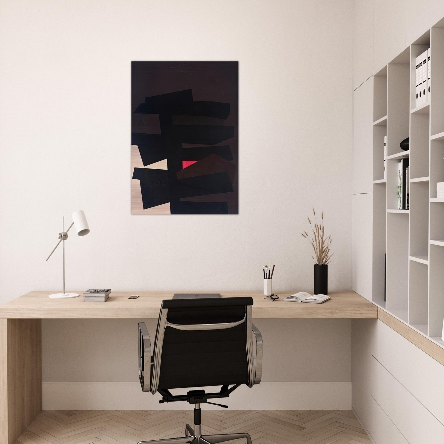 BB #8 - 1962 - Karl Benjamin Brushed Aluminum Print - 70x100 cm / 28x40 inches | Karl Benjamin Aluminum Print | Karl Benjamin Prints
